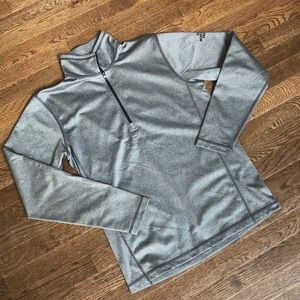 The North Face // grey quarter zip pullover